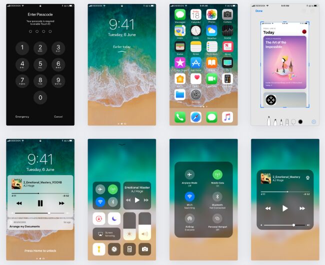 iOS 11 GUI KIT