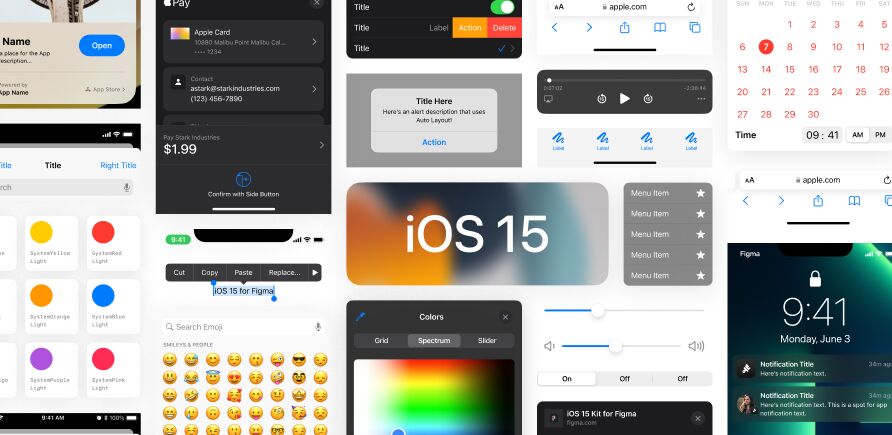 iOS 15 UI Kit for Figma