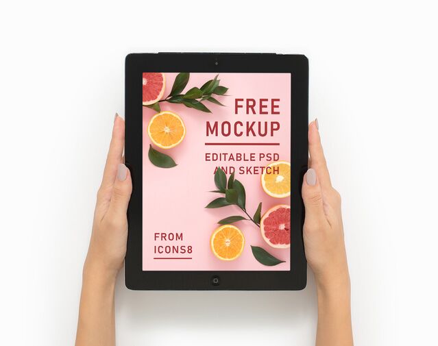 iPad 12.9 inch PSD & Sketch Mockup