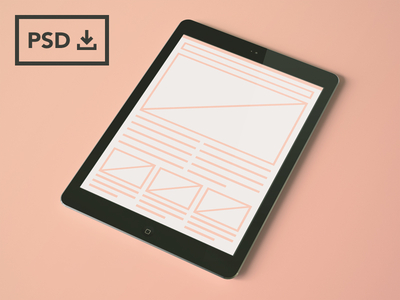 iPad Air Mockup Template PSD