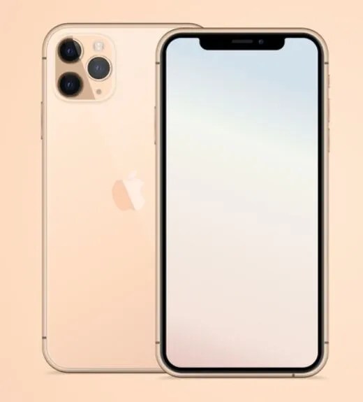 iPhone 11 Pro Gold Mockup