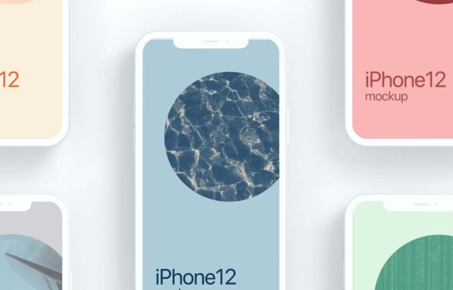 iPhone 12 Cray Mockup Free