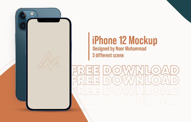 iPhone 12 Mockup App Presentation Mockup