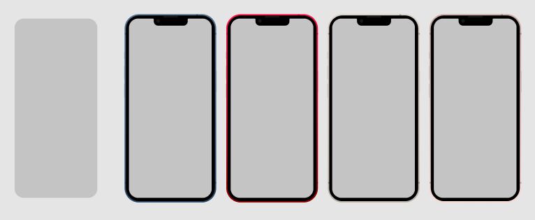 iPhone 13 Mockup (5 Colors) Figma Mockup