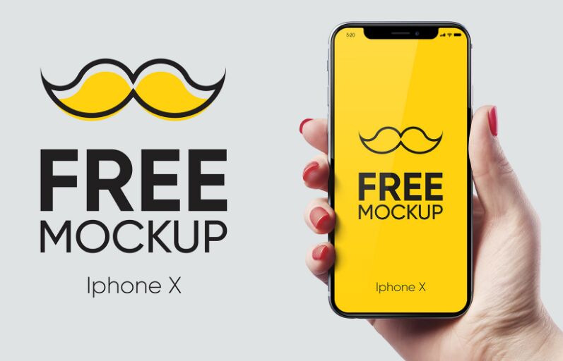 iphone x free mockup