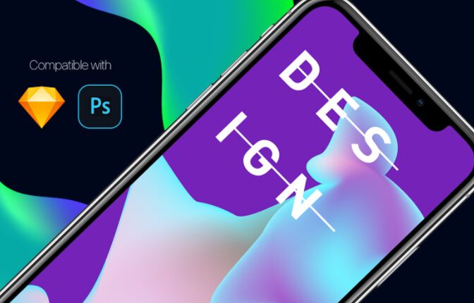 iPhone X Mockups PSD