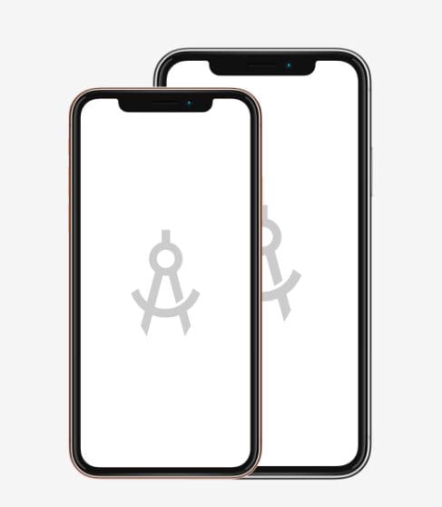 iPhone XS Flat Mockup