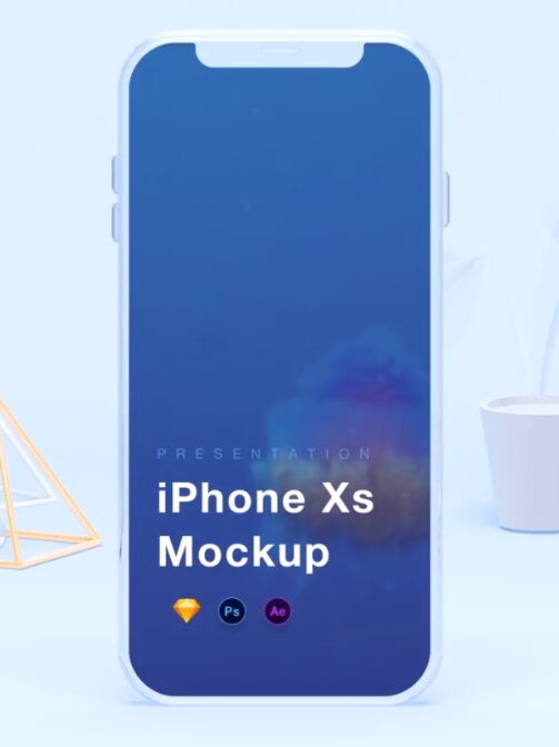 iPhone Xs Mockups [PSD+Sketch+AEP]