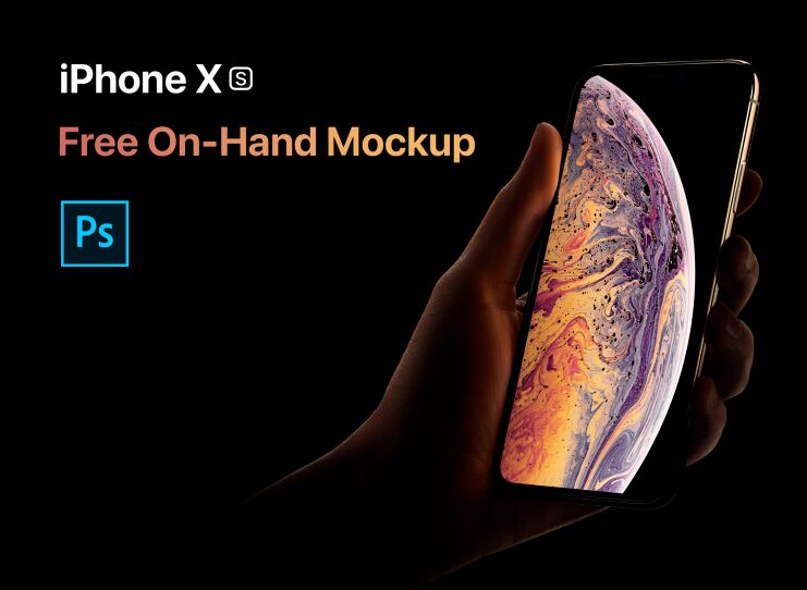 iPhone XS On Hand Mockup
