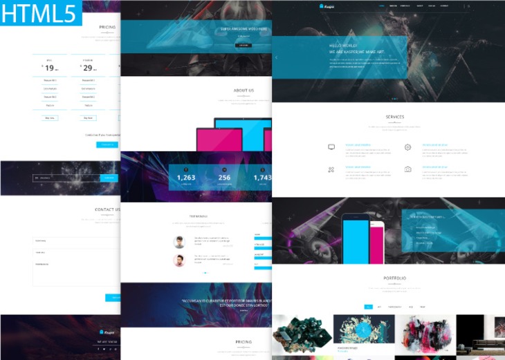 Kasper - One Page Creative HTML Theme