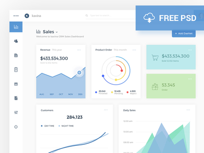 kavina-dashboard-analytics-light-version