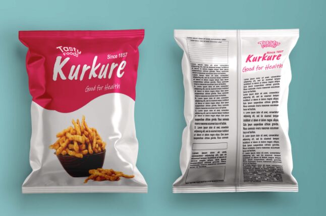 Kurkure Packaging Mockup Free Download