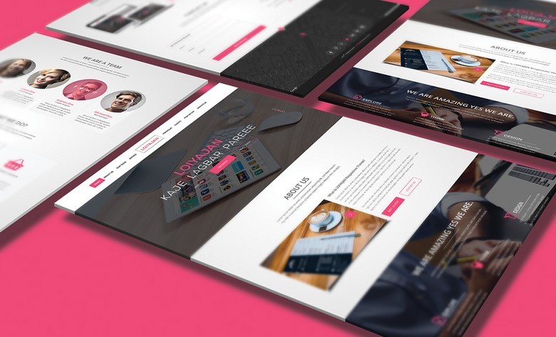 LOIYAJAN One Page Website Template PSD