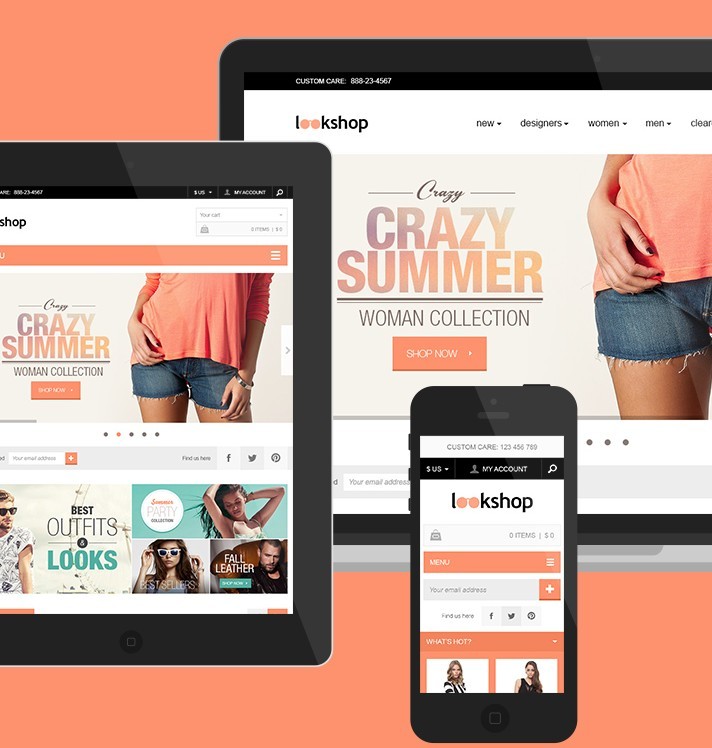 LookShop - Free Responsive PSD Template