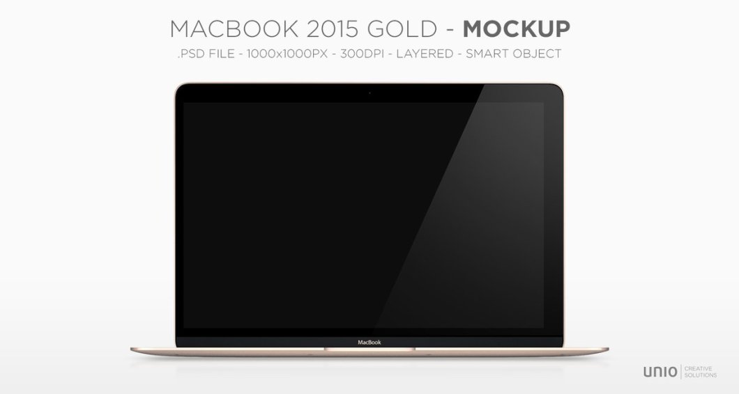 MacBook 2015 Mockup