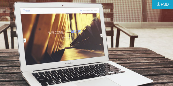 MacBook Air Mockup PSD