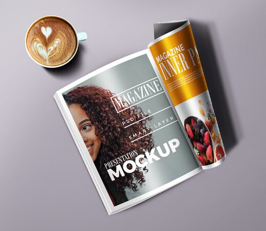 Magazine Mockup PSD