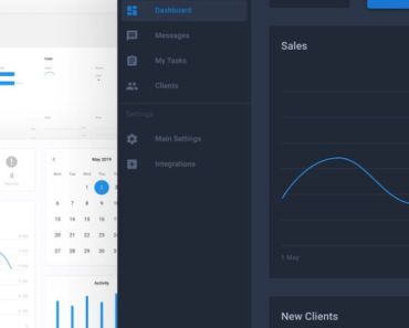 Material Design Dashboard UI Figma