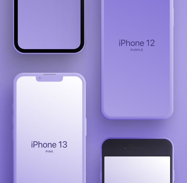 Matte iPhone Mockups