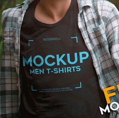 Men T-shirts – Free PSD Mockup