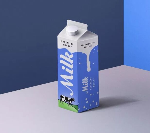 Milk Packaging PSD Mockup