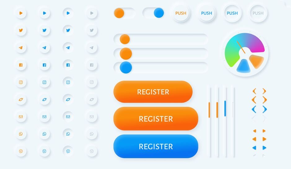 Minimal Neumorphism UI Kit