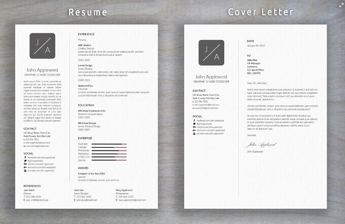 Minimal Resume and Cover Letter