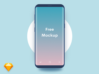 Minimal Samsung S8 Mockup