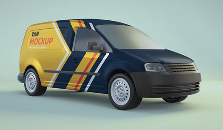 Minivan PSD Mockup