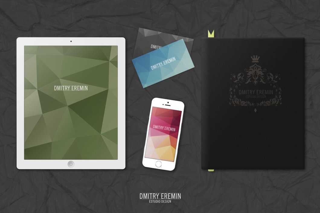 MockUp Ipad Iphone Book Businesscard