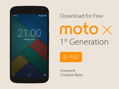 Moto X Free PSD