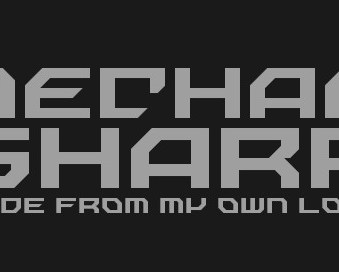 Nechao Sharp - A Post Modern & Square Font