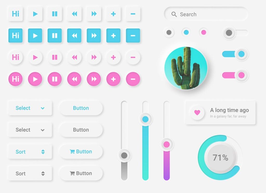 Neumorphism UI Kit Figma