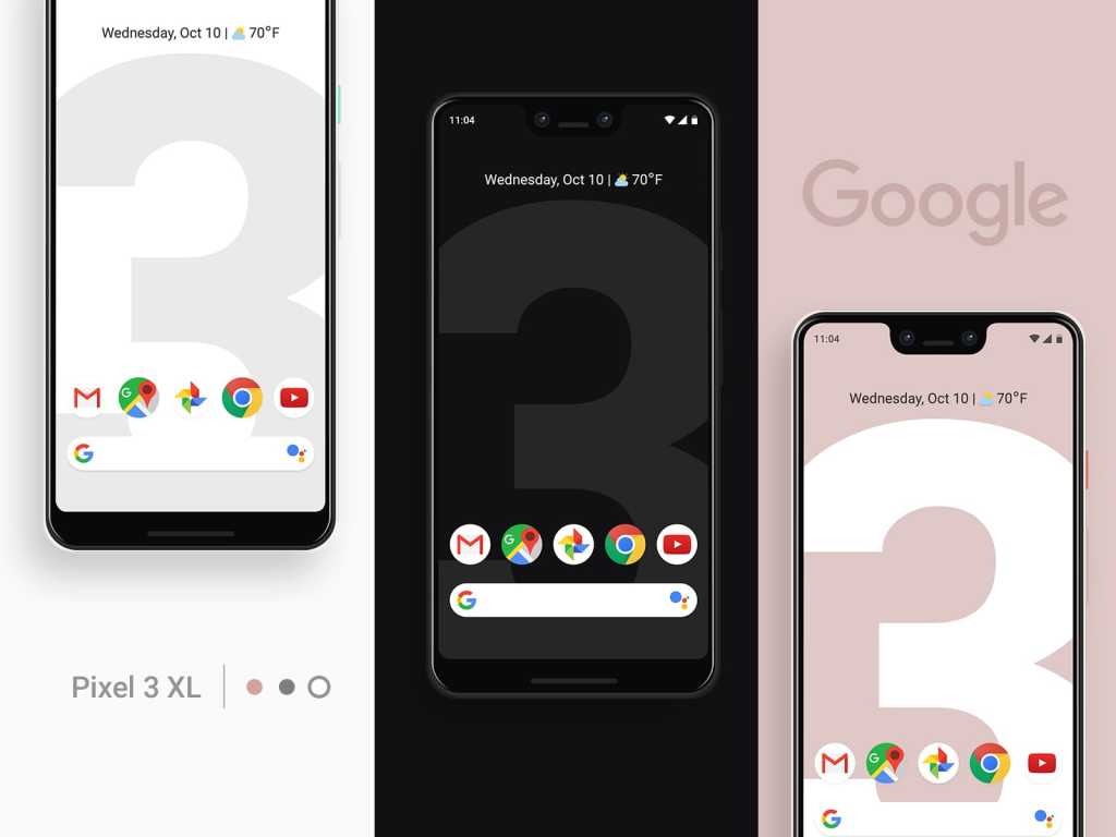 New Google Pixel 3 XL PSD Mockup