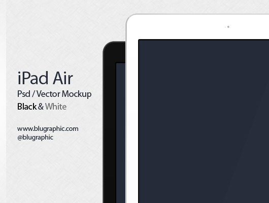 New Ipad Air Mockup (Psd)