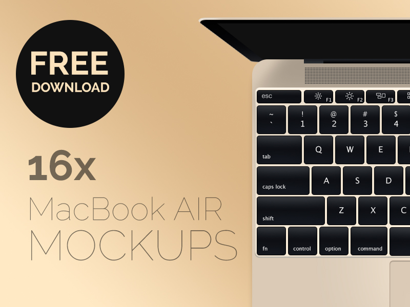 NEW MACBOOK AIR 2015 MOCKUP