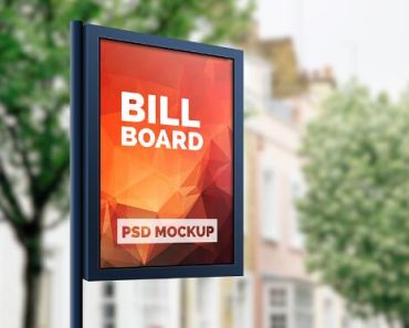 Outdoor Advertising Billboard Mockup PSD