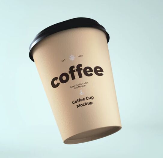 Paper Coffee Cup PSD Mockup