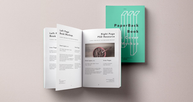 Paperback Psd Book Mockup Vol2