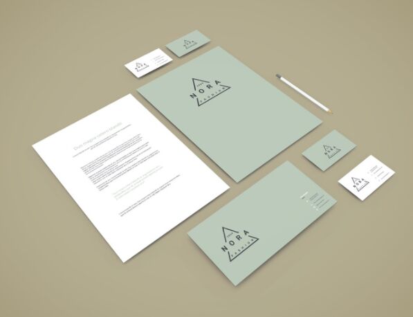 Perspective Branding Stationery Mockup