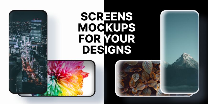 Phone Tablet Laptop Screen Mockups