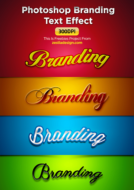 Photoshop Branding Text Effect