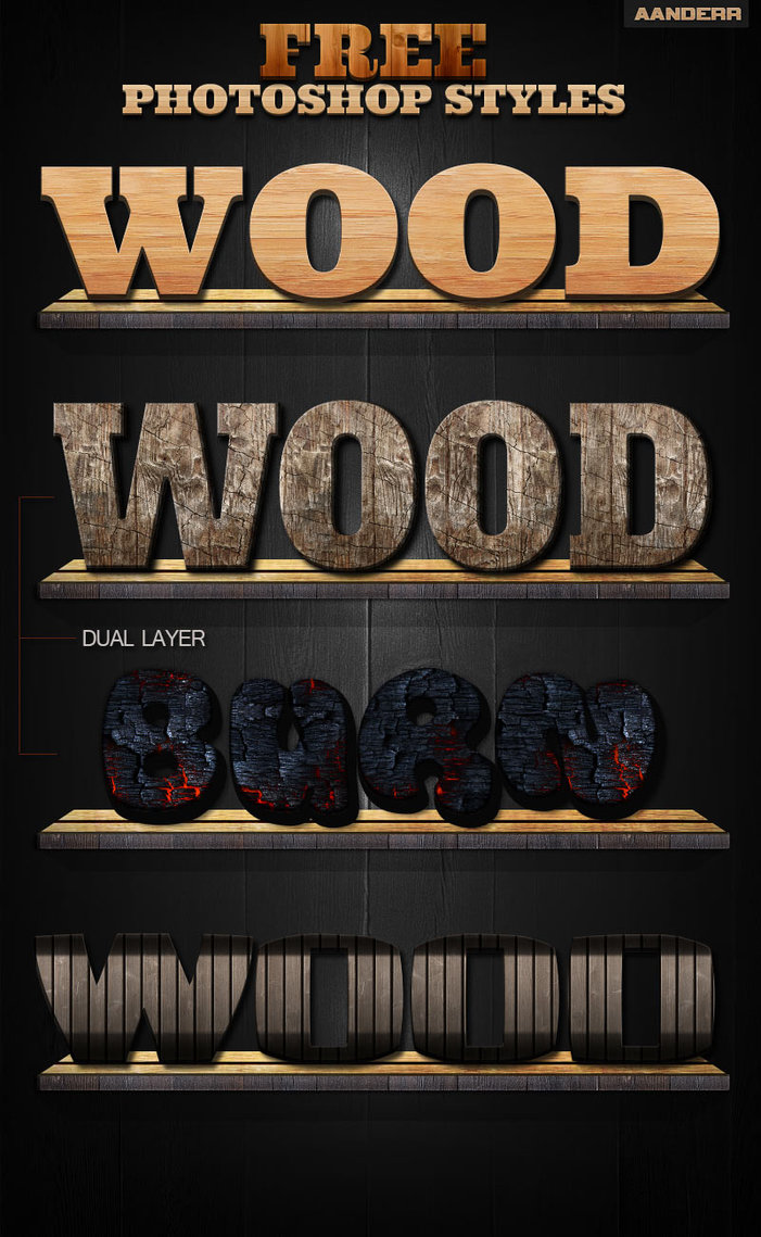 Photoshop Wood Styles