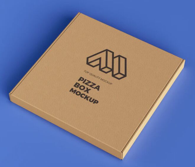 Pizza Box PSD Mockup