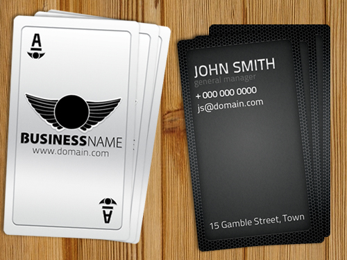 Playing Card Business Card Free Template