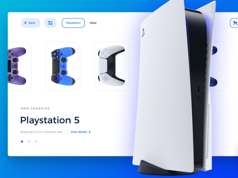 Playstation 5 Landing Page Design