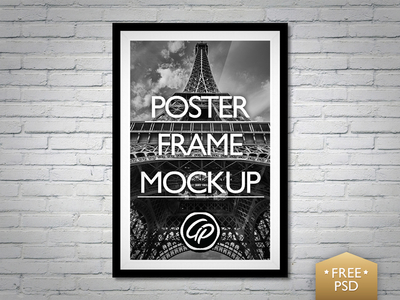 Poster Frame Mockup PSD