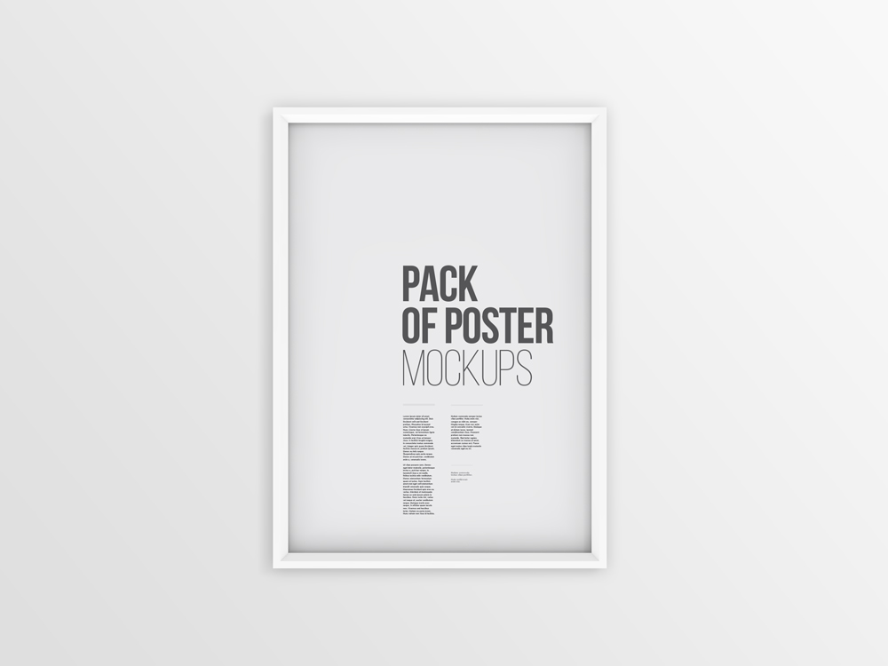 Poster Frame Mockup (Psd)