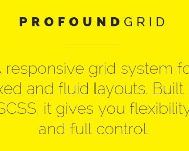 Profound Grid - Responsive Grid System For Fixed and Fluid Layouts