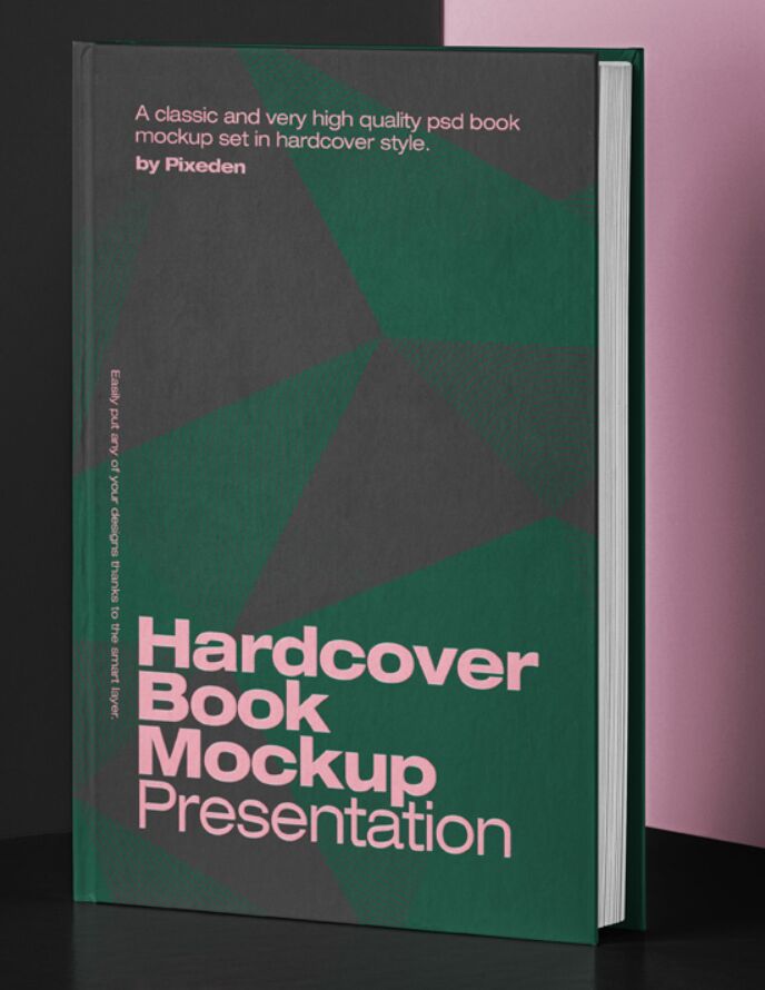 Psd Book Mockup Hardcover 2